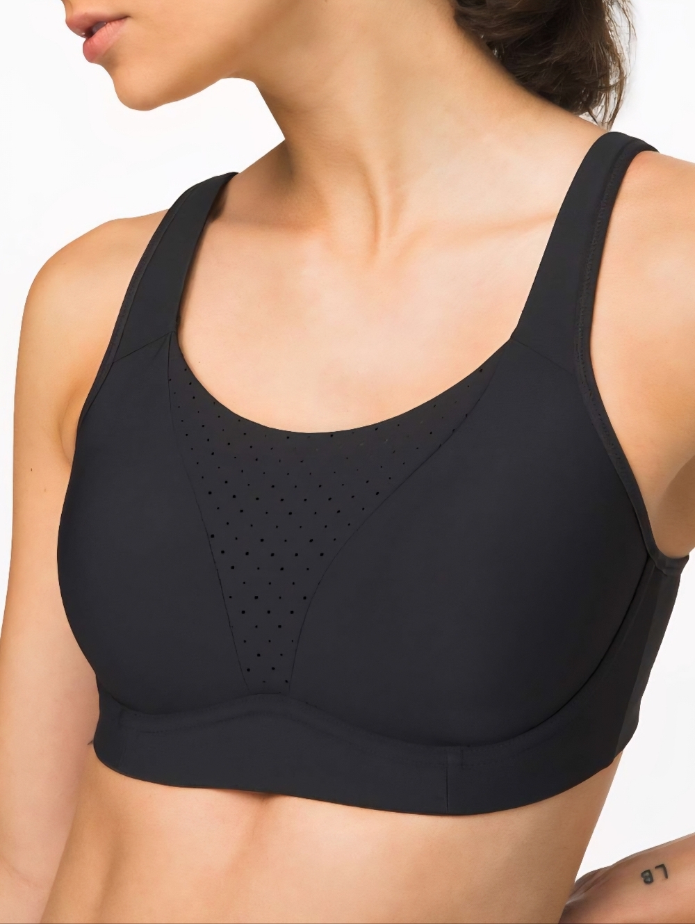 NWT Lululemon Run Times Bra Black 36G Women's